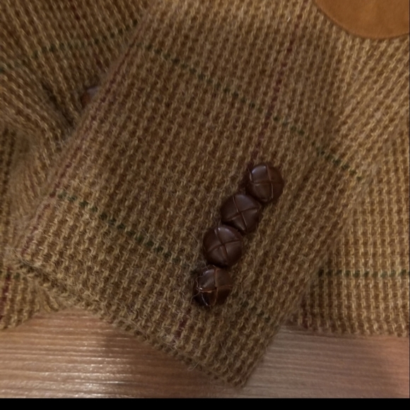 Ralph Lauren Rugby Tweed Blazer sz 2 fit n flair. VINTAGE SOLD - Picture 3 of 12